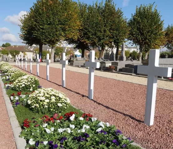 Une photo du cimetière de Nemours