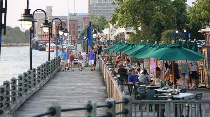 Une vue du bord de mer à Wilmington