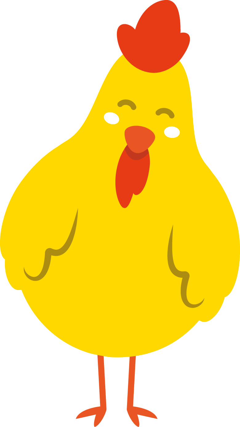une poule jaune, la mascotte du Smetom