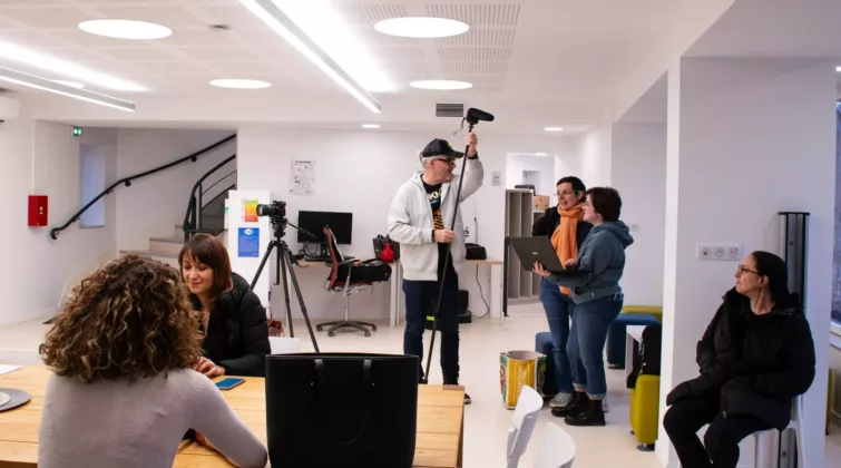 tournage campus connecté je filme ma formation