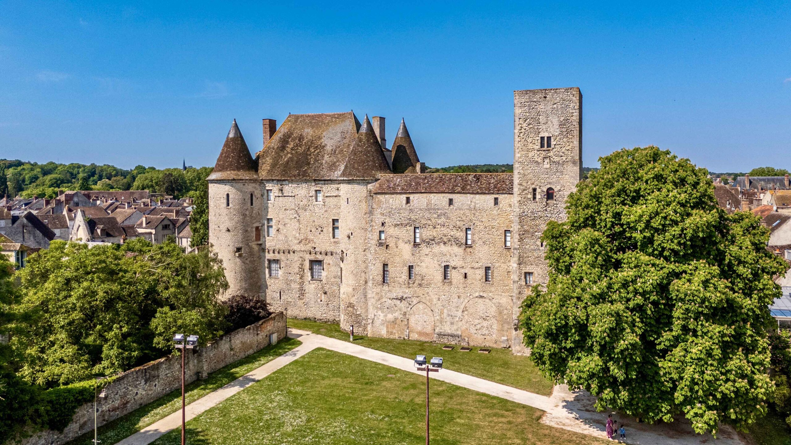 vue aérienne château