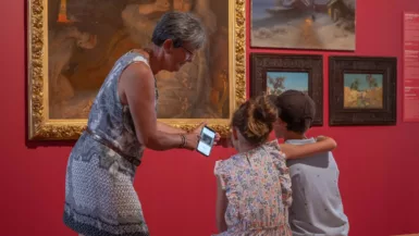 exposition avec public